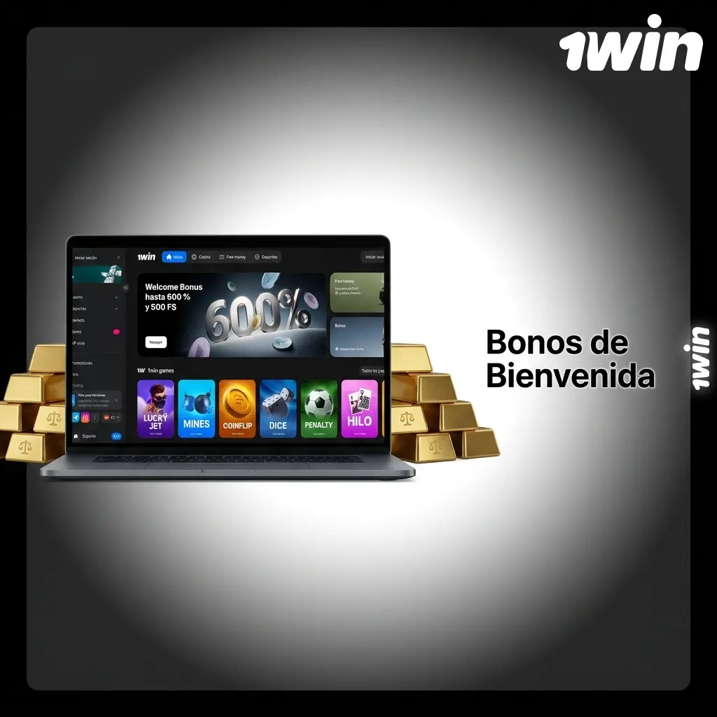 Bonos de bienvenida 1win Chile: hasta 150% en 4 depósitos con giros gratis en slots