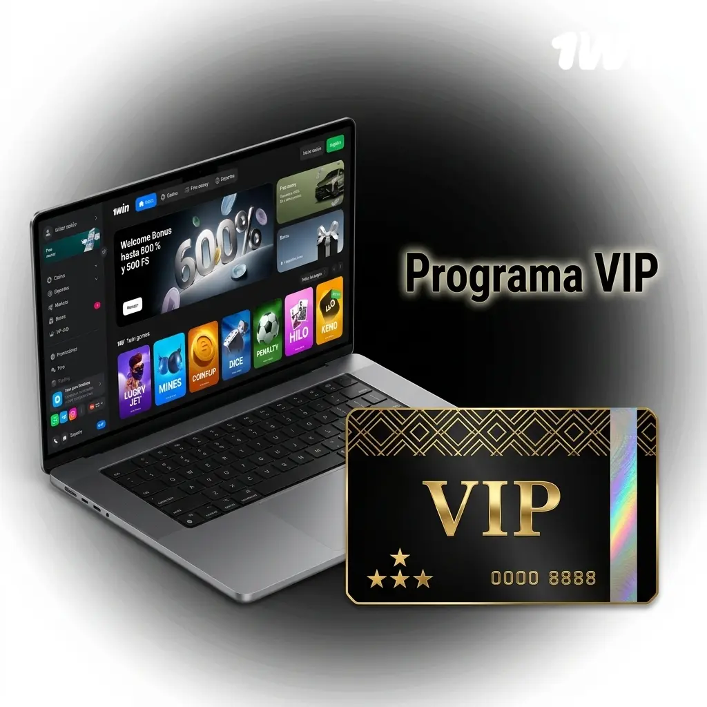 Programa VIP de 1win con niveles de fidelidad, cashback, torneos exclusivos y bonos para jugadores en Chile