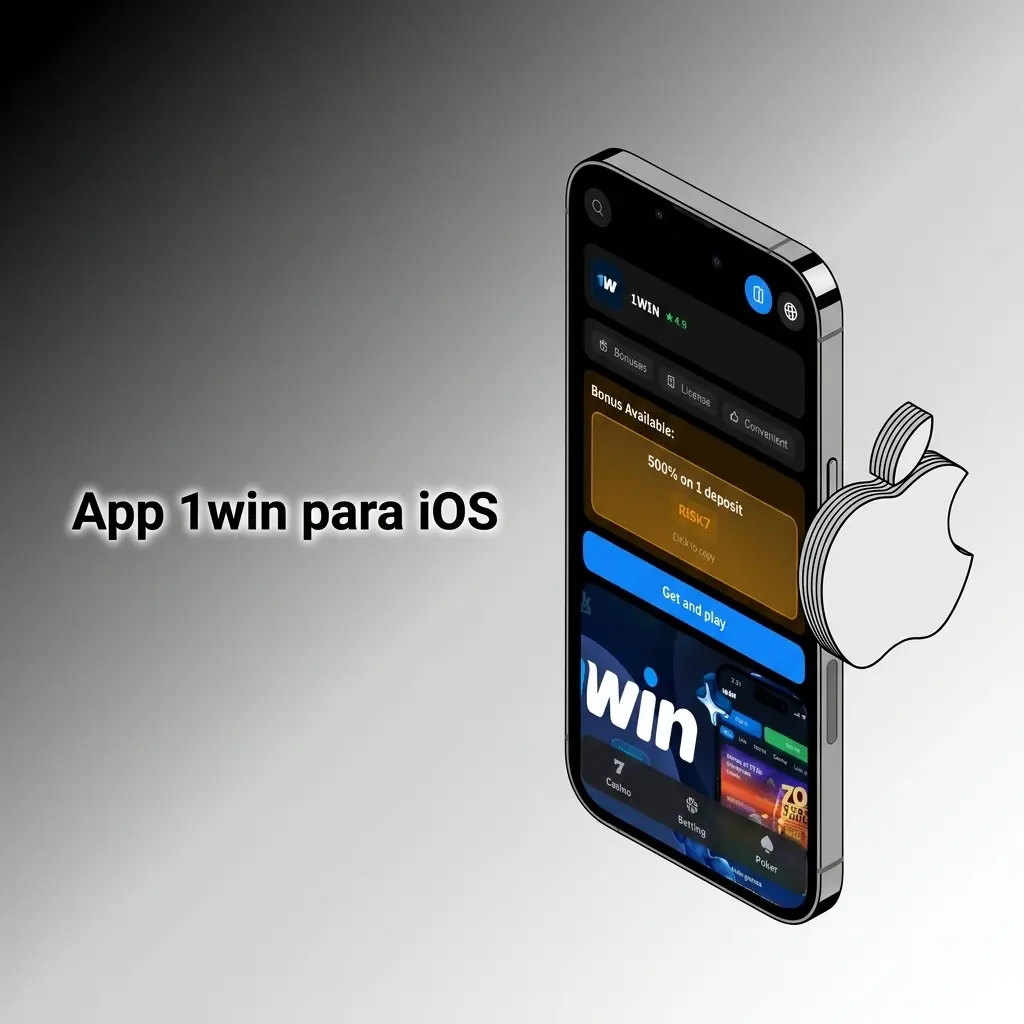 Aplicación 1win para iOS en iPhone y iPad con apuestas deportivas y casino en línea disponible gratis