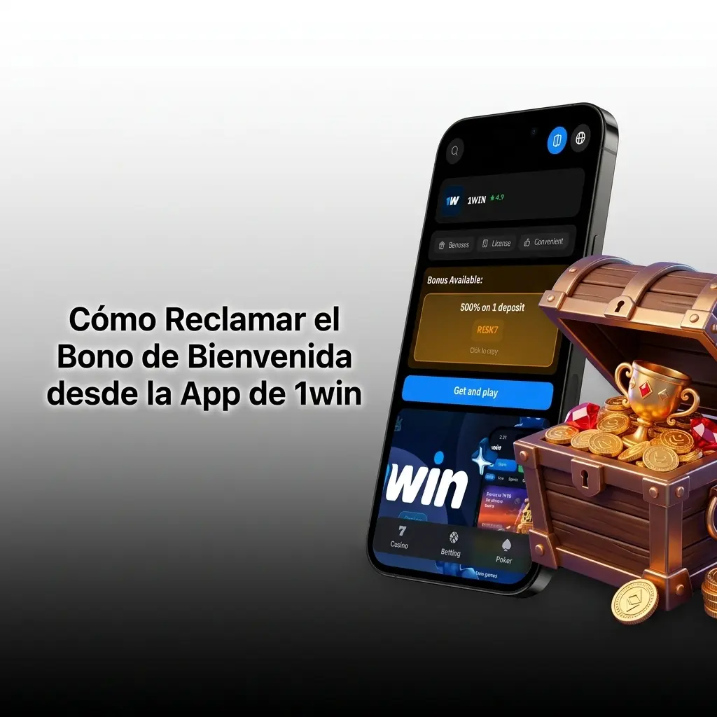 Pasos para reclamar el bono de bienvenida en la app de 1win desde iOS o Android