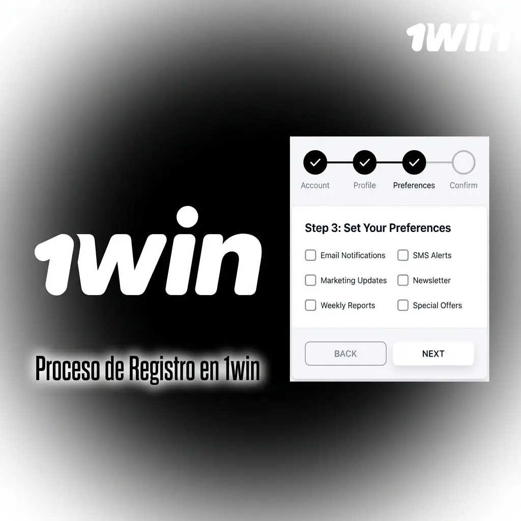 Pasos del proceso de registro en 1win: formulario con opciones por teléfono, email o redes sociales en Chile