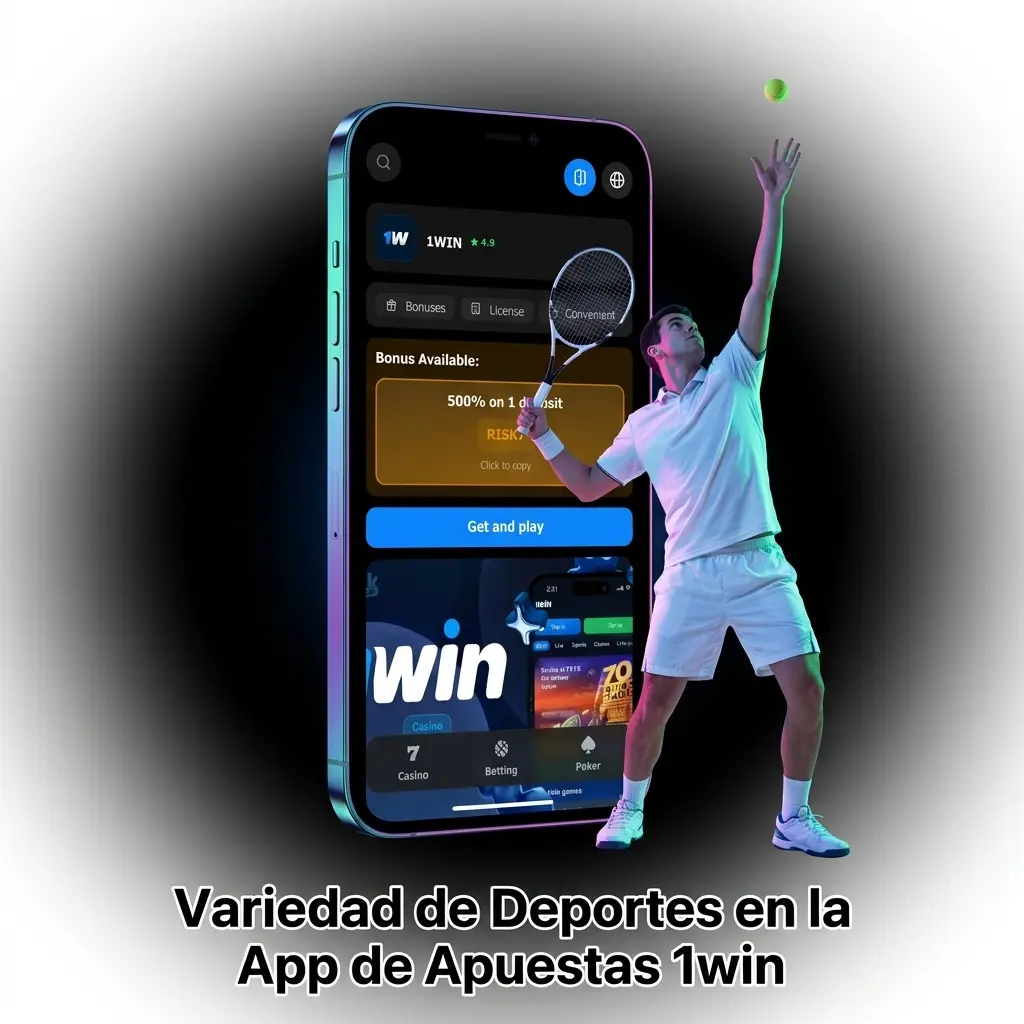 Variedad de deportes en la app 1win: fútbol, tenis, baloncesto, eSports y más en modalidad LIVE y LINE